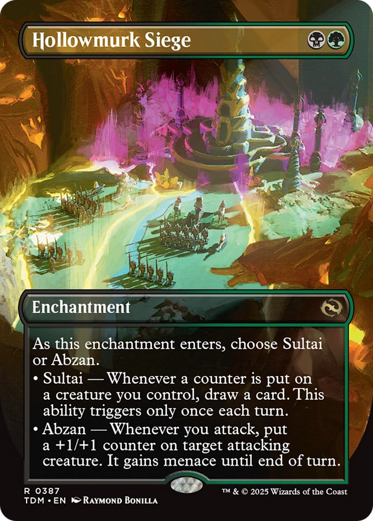 Hollowmurk Siege (Borderless) (387) [Tarkir: Dragonstorm] foil - Deck Out Gaming