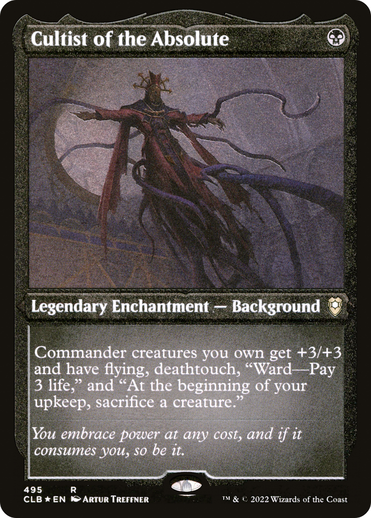 Cultist of the Absolute (495) [Commander Legends: Battle for Baldur's Gate] etched - Deck Out Gaming