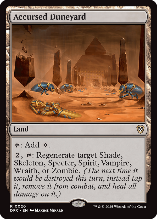 Accursed Duneyard (20) [Commander: Aetherdrift] - Deck Out Gaming