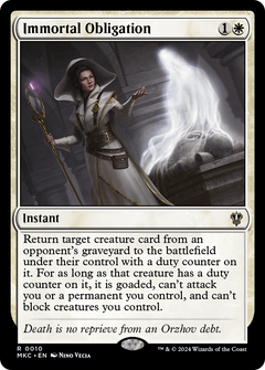 Immortal Obligation (10) [Murders at Karlov Manor Commander] - Deck Out Gaming