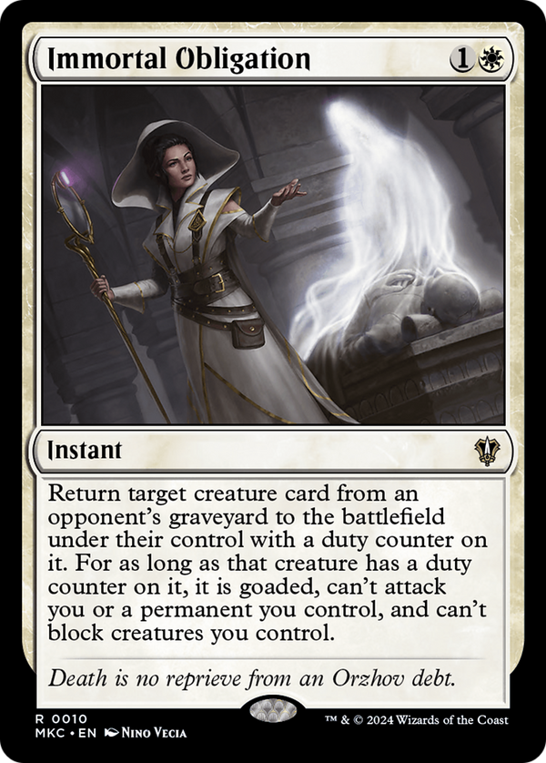 Immortal Obligation (10) [Murders at Karlov Manor Commander] - Deck Out Gaming