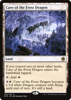 Cave of the Frost Dragon (253) [Adventures in the Forgotten Realms] foil - Deck Out Gaming