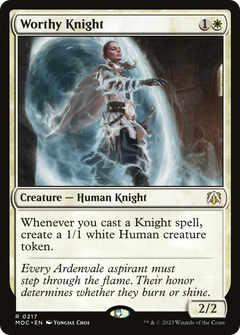 Worthy Knight (217) [March of the Machine Commander] - Deck Out Gaming
