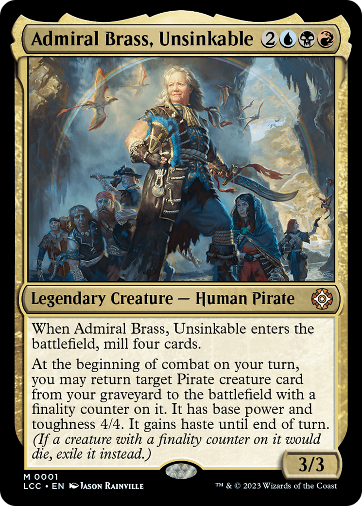 Admiral Brass, Unsinkable (1) [The Lost Caverns of Ixalan Commander] foil - Deck Out Gaming