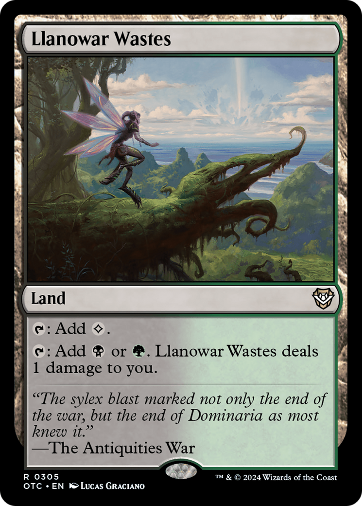 Llanowar Wastes (305) [Outlaws of Thunder Junction Commander] - Deck Out Gaming