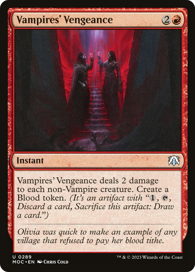 Vampires' Vengeance (289) [March of the Machine Commander] - Deck Out Gaming