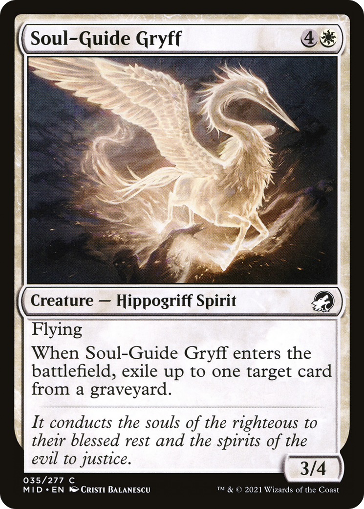 Soul-Guide Gryff (35) [Innistrad: Midnight Hunt] - Deck Out Gaming