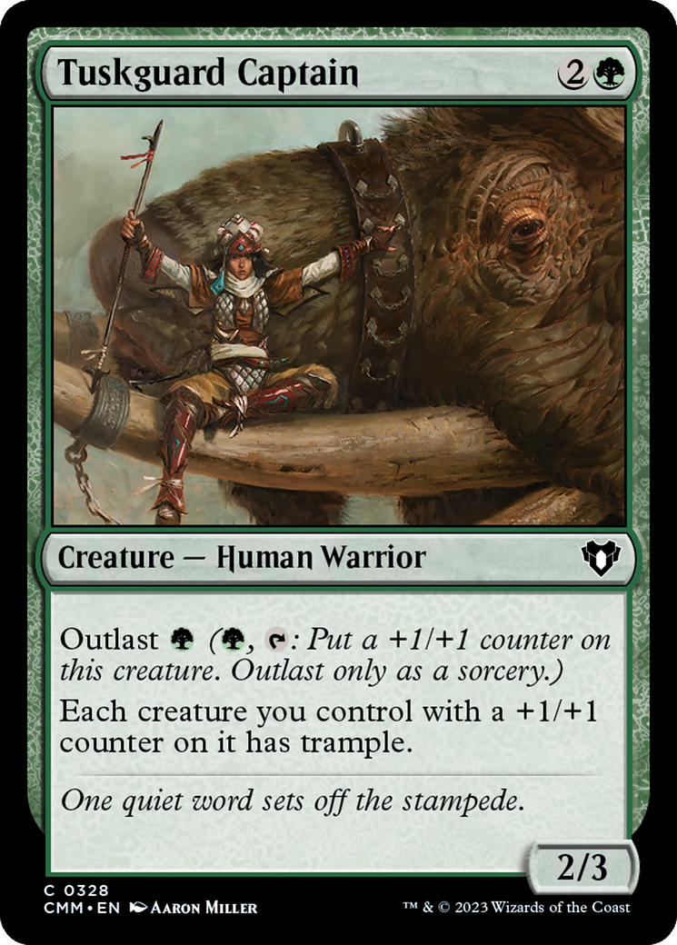 Tuskguard Captain (328) [Commander Masters] foil - Deck Out Gaming