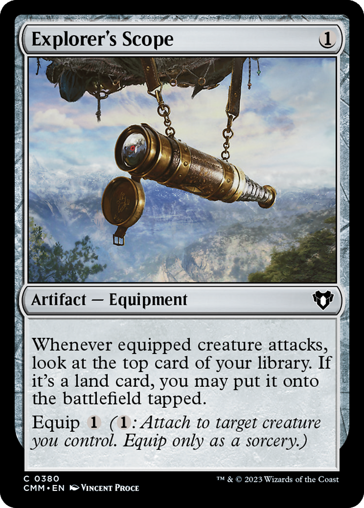 Explorer's Scope (380) [Commander Masters] foil - Deck Out Gaming