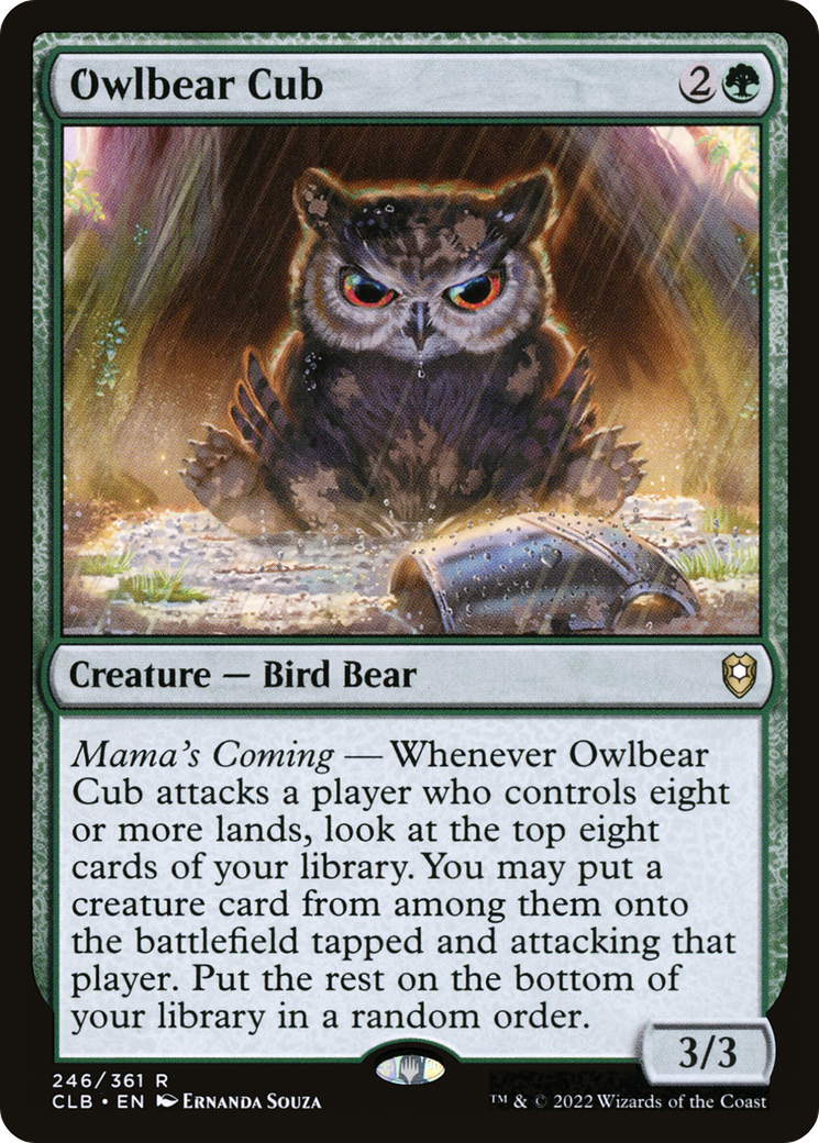 Owlbear Cub (246) [Commander Legends: Battle for Baldur's Gate] - Deck Out Gaming