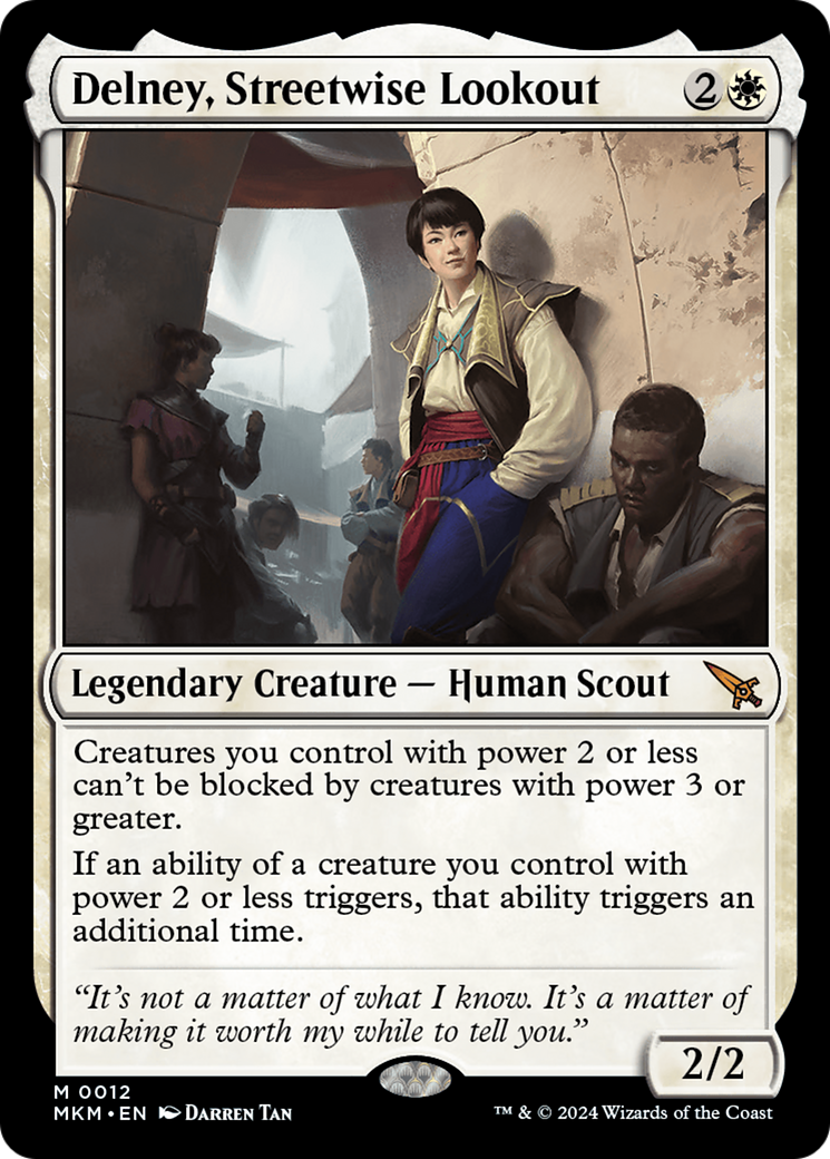 Delney, Streetwise Lookout (12) [Murders at Karlov Manor] foil - Deck Out Gaming