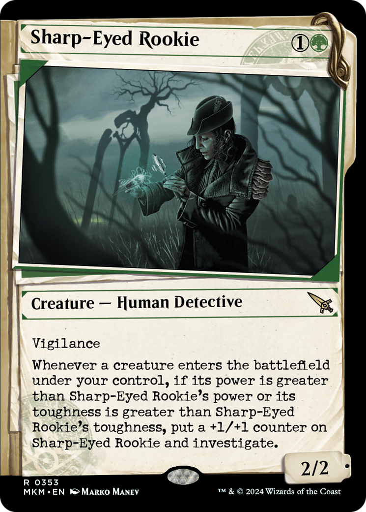 Sharp-Eyed Rookie (Showcase) (353) [Murders at Karlov Manor] - Deck Out Gaming