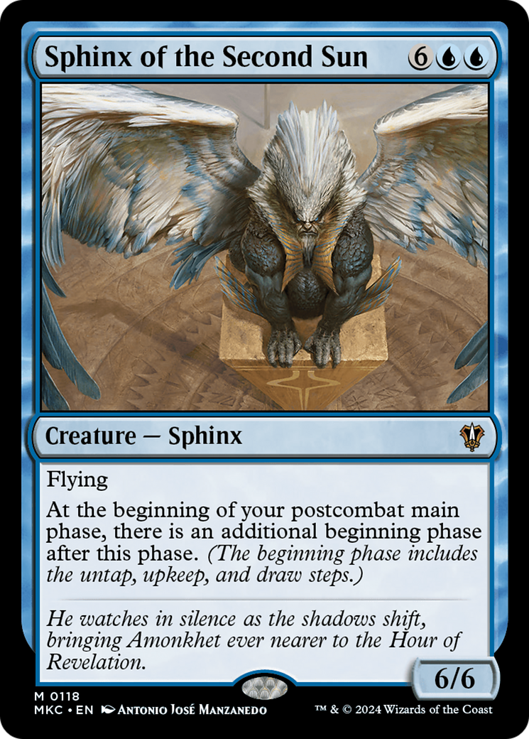Sphinx of the Second Sun (118) [Murders at Karlov Manor Commander] - Deck Out Gaming