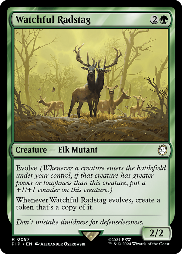 Watchful Radstag (87) [Fallout] foil - Deck Out Gaming