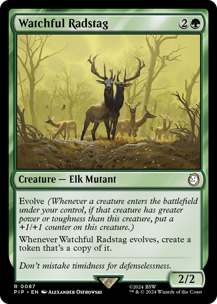 Watchful Radstag (87) [Fallout] foil - Deck Out Gaming