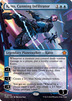 Kaito, Cunning Infiltrator (Borderless) (358) [Foundations] - Deck Out Gaming