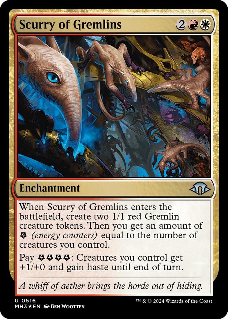 Scurry of Gremlins (Ripple Foil) (516) [Modern Horizons 3] foil - Deck Out Gaming