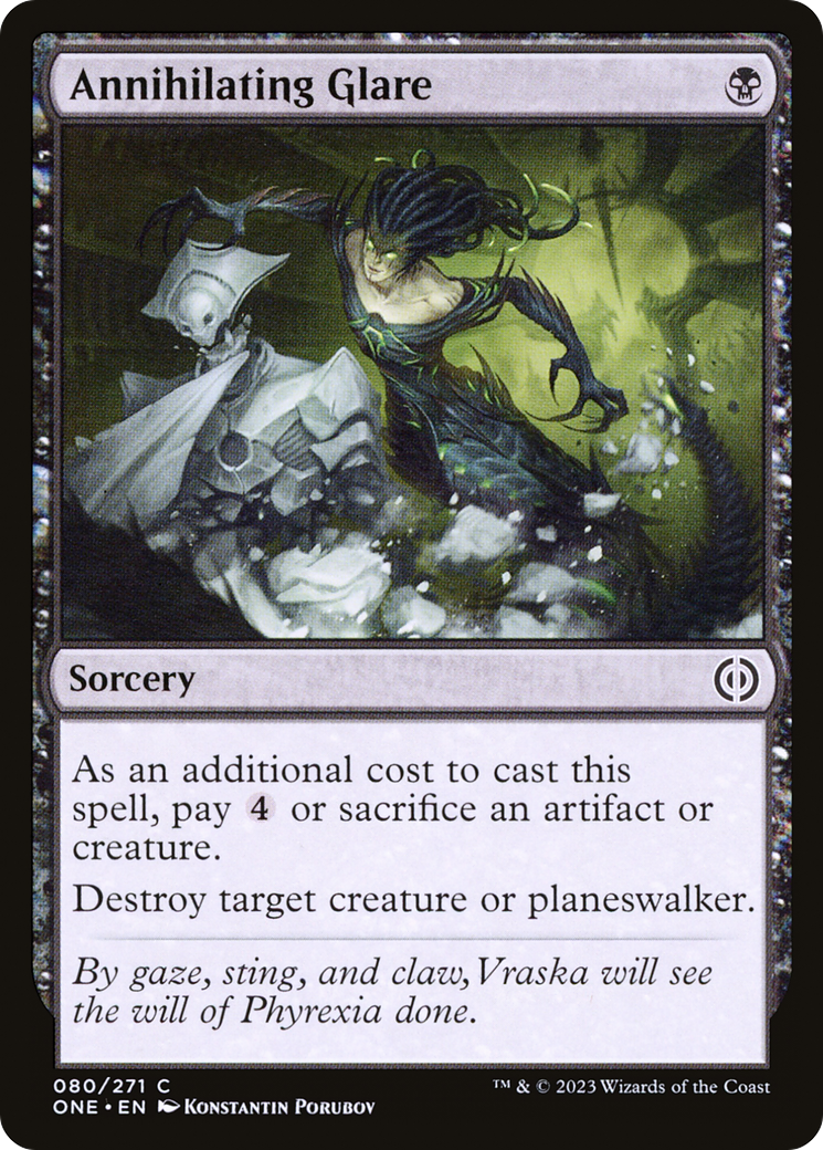 Annihilating Glare (80) [Phyrexia: All Will Be One] foil - Deck Out Gaming