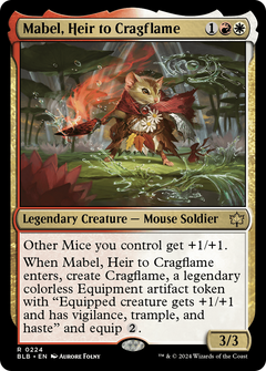 Mabel, Heir to Cragflame (224) [Bloomburrow] - Deck Out Gaming
