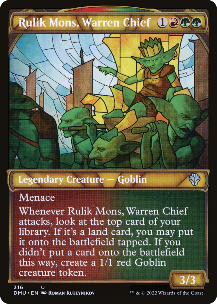 Rulik Mons, Warren Chief (Showcase) (316) [Dominaria United] foil - Deck Out Gaming