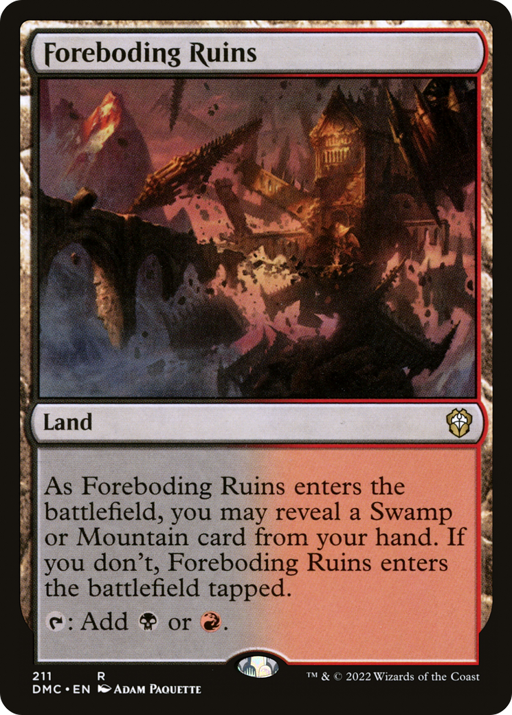 Foreboding Ruins (211) [Commander: Dominaria United] - Deck Out Gaming