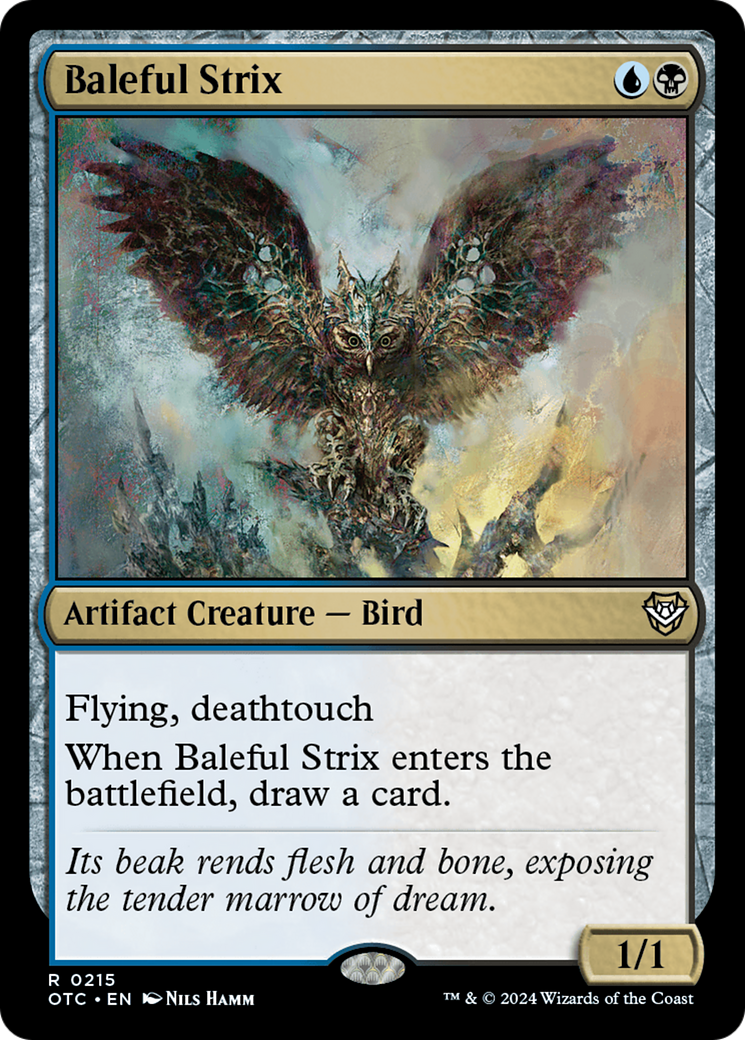 Baleful Strix (215) [Outlaws of Thunder Junction Commander] - Deck Out Gaming