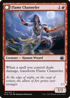 Flame Channeler // Embodiment of Flame (141) [Innistrad: Midnight Hunt] foil - Deck Out Gaming