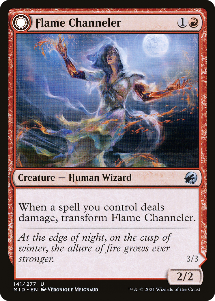 Flame Channeler // Embodiment of Flame (141) [Innistrad: Midnight Hunt] foil - Deck Out Gaming