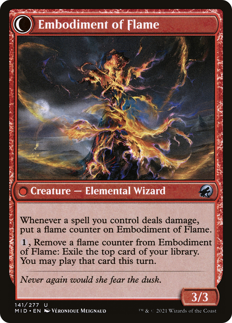 Flame Channeler // Embodiment of Flame (141) [Innistrad: Midnight Hunt] foil - Deck Out Gaming
