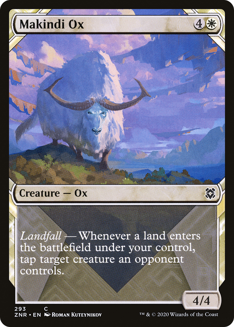 Makindi Ox (Showcase) (293) [Zendikar Rising] foil - Deck Out Gaming
