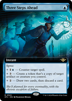 Three Steps Ahead (Extended Art) (323) [Outlaws of Thunder Junction] - Deck Out Gaming