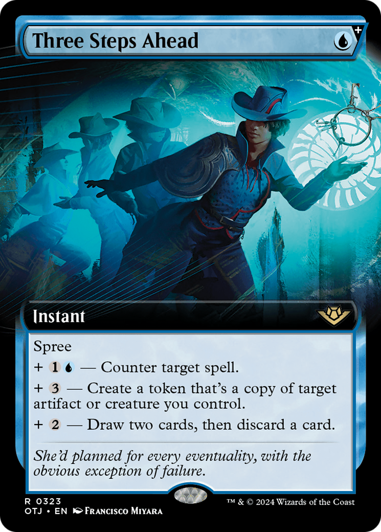 Three Steps Ahead (Extended Art) (323) [Outlaws of Thunder Junction] - Deck Out Gaming