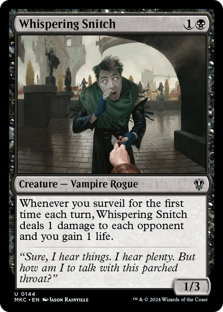 Whispering Snitch (144) [Murders at Karlov Manor Commander] - Deck Out Gaming