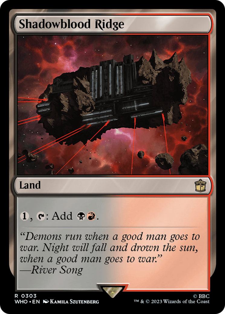 Shadowblood Ridge (303) [Doctor Who] - Deck Out Gaming