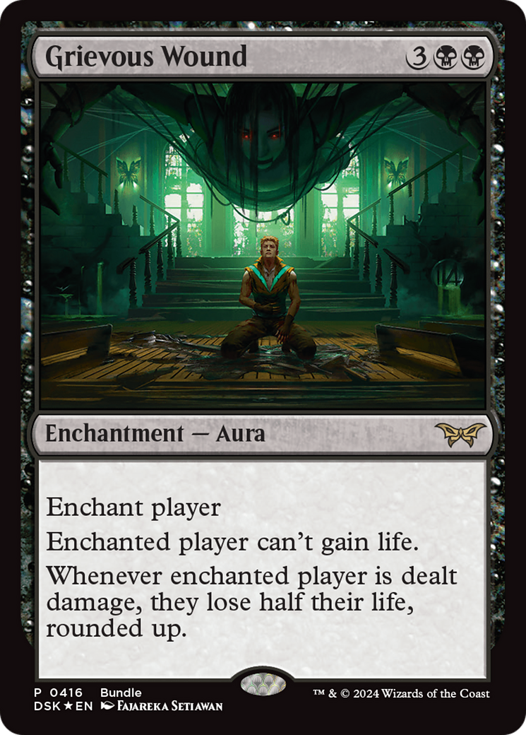 Grievous Wound (DSK Bundle) (416) [Duskmourn: House of Horror] foil - Deck Out Gaming