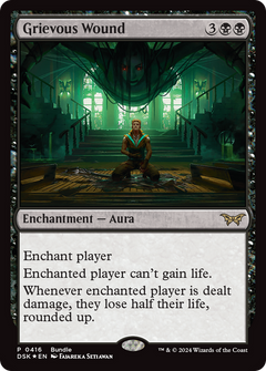 Grievous Wound (DSK Bundle) (416) [Duskmourn: House of Horror] foil - Deck Out Gaming