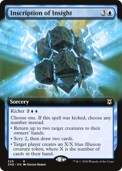 Inscription of Insight (Extended Art) (329) [Zendikar Rising] foil - Deck Out Gaming