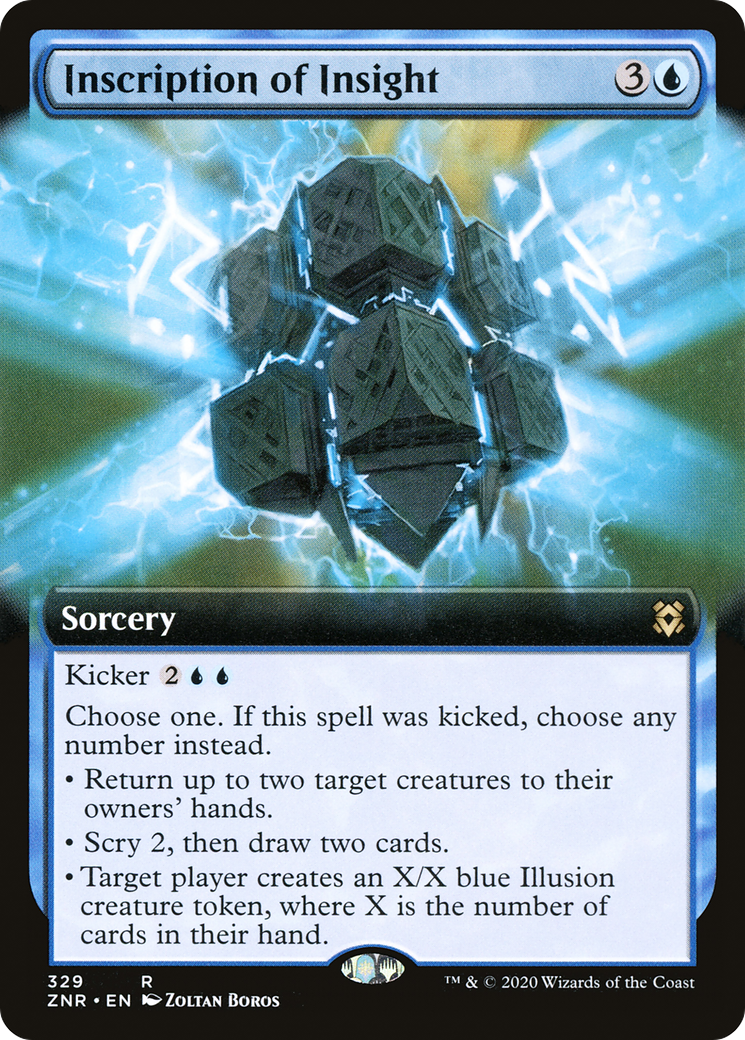 Inscription of Insight (Extended Art) (329) [Zendikar Rising] - Deck Out Gaming