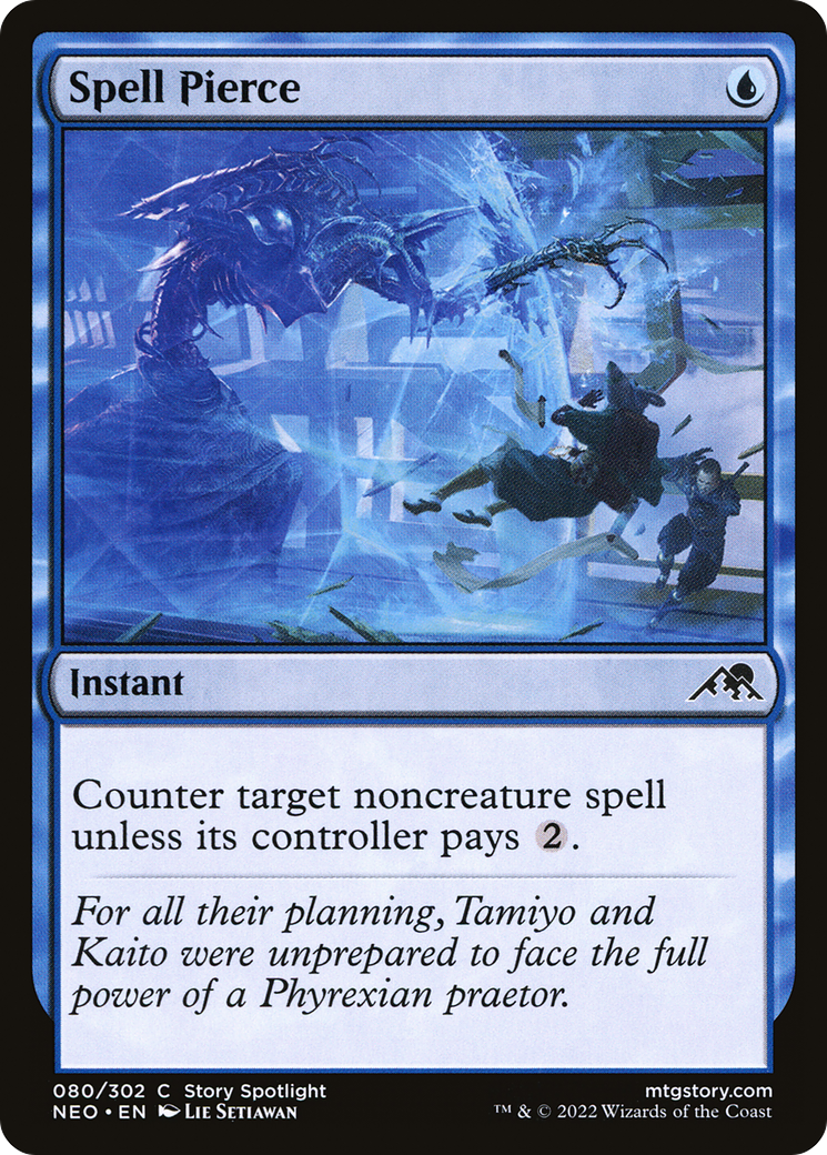Spell Pierce (80) [Kamigawa: Neon Dynasty] - Deck Out Gaming