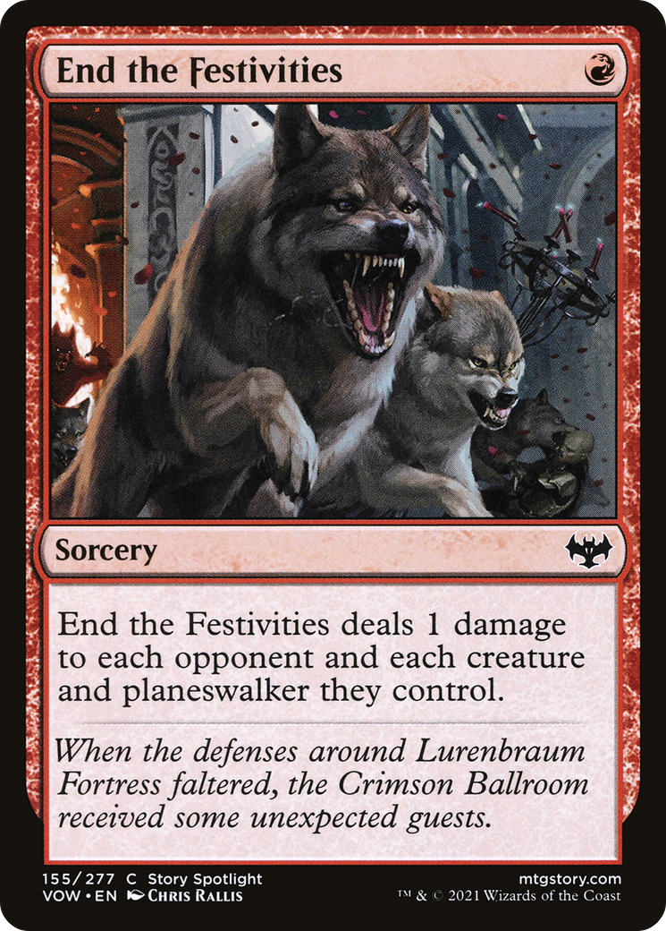 End the Festivities (155) [Innistrad: Crimson Vow] foil - Deck Out Gaming