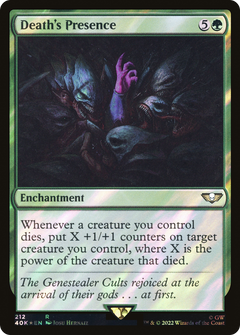Death's Presence (Surge Foil) (212) [Warhammer 40,000 Commander] foil - Deck Out Gaming