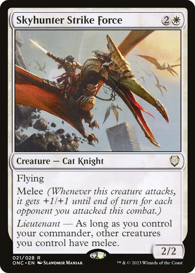 Skyhunter Strike Force (21) [Phyrexia: All Will Be One Commander] foil - Deck Out Gaming