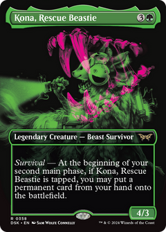 Kona, Rescue Beastie (Showcase) (358) [Duskmourn: House of Horror] foil - Deck Out Gaming
