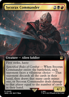 Sycorax Commander (Extended Art) (445) [Doctor Who] - Deck Out Gaming
