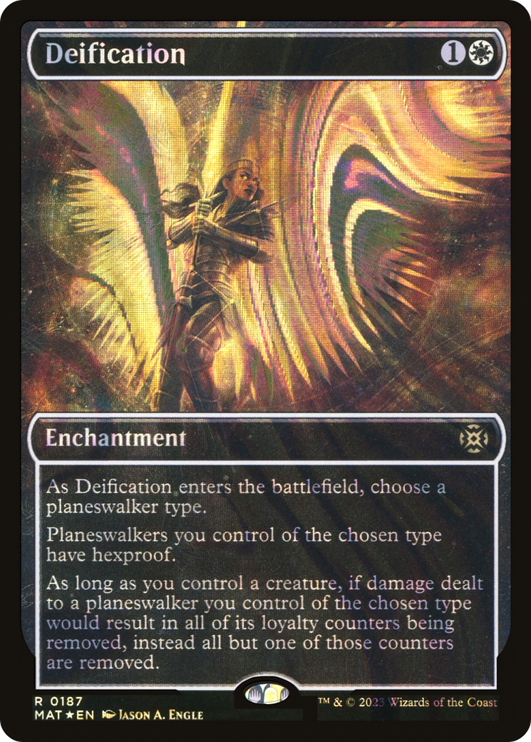 Deification (Halo Foil) (187) [March of the Machine: The Aftermath] foil - Deck Out Gaming