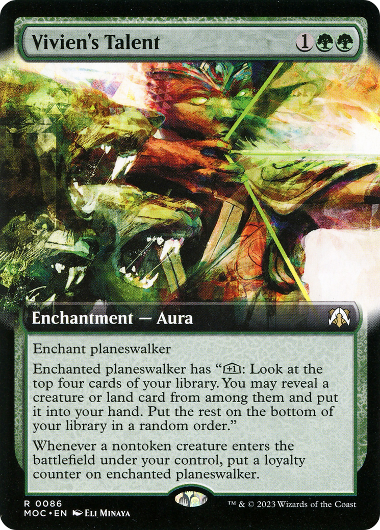 Vivien's Talent (Extended Art) (86) [March of the Machine Commander] foil - Deck Out Gaming