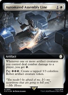 Automated Assembly Line (Extended Art) (Surge Foil) (891) [Fallout] foil - Deck Out Gaming