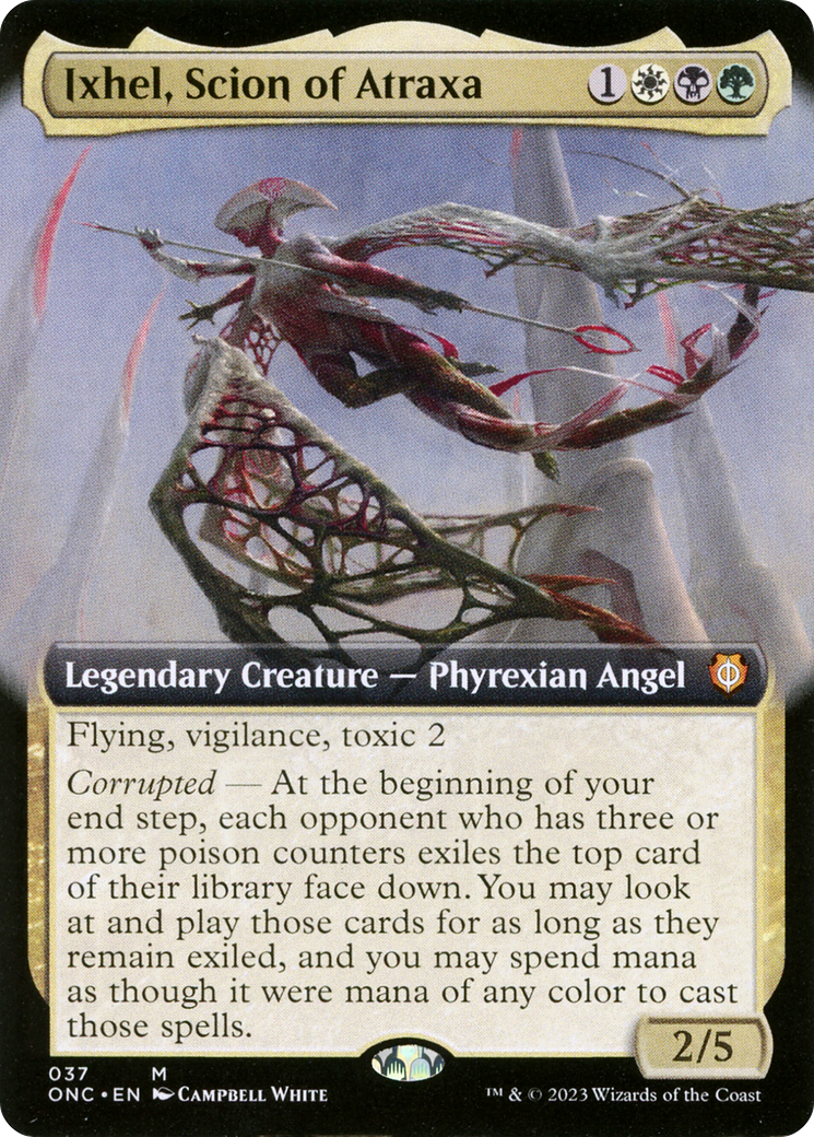 Ixhel, Scion of Atraxa (Extended Art) (37) [Commander: Phyrexia: All Will Be One] foil - Deck Out Gaming