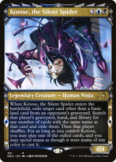 Kotose, the Silent Spider (Showcase) (351) [Kamigawa: Neon Dynasty] foil - Deck Out Gaming