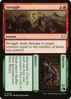 Struggle // Survive (339) [March of the Machine Commander] - Deck Out Gaming